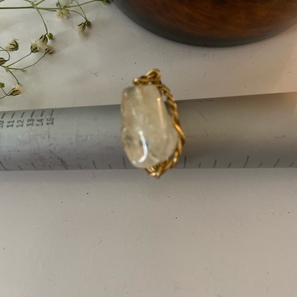 Citrine wire wrapped ring.🌟 - Picture 4 of 6